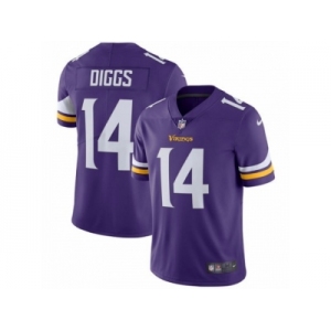 Men's Nike Minnesota Vikings #14 Stefon Diggs Vapor Untouchable Limited Purple Team Color NFL Jersey