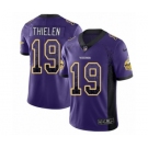 Men's Nike Minnesota Vikings #19 Adam Thielen Limited Purple Rush Drift Fashion NFL Jersey
