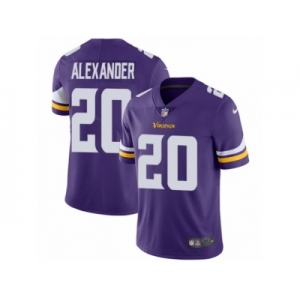 Men's Nike Minnesota Vikings #20 Mackensie Alexander Vapor Untouchable Limited Purple Team Color NFL Jersey