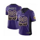 Men's Nike Minnesota Vikings #29 Xavier Rhodes Limited Purple Rush Drift Fashion NFL Jersey