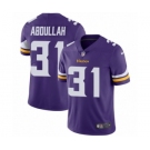 Men's Nike Minnesota Vikings #31 Ameer Abdullah Purple Team Color Vapor Untouchable Limited Player NFL Jersey