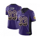 Men's Nike Minnesota Vikings #33 Dalvin Cook Limited Purple Rush Drift Fashion NFL Jersey