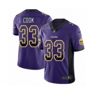 Men's Nike Minnesota Vikings #33 Dalvin Cook Limited Purple Rush Drift Fashion NFL Jersey
