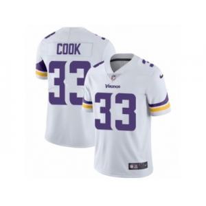 Men's Nike Minnesota Vikings #33 Dalvin Cook Vapor Untouchable Limited White NFL Jersey