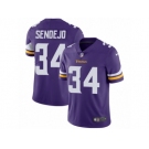 Men's Nike Minnesota Vikings #34 Andrew Sendejo Vapor Untouchable Limited Purple Team Color NFL Jersey