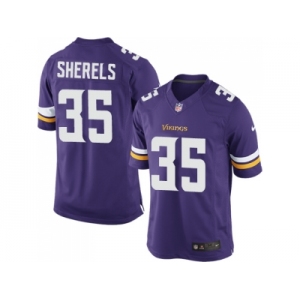 Men's Nike Minnesota Vikings #35 Marcus Sherels Purple Limited NFL Jersey