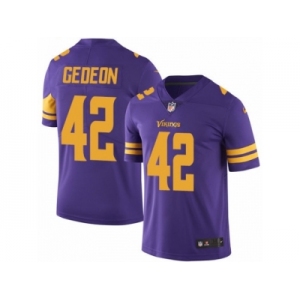 Men's Nike Minnesota Vikings #42 Ben Gedeon Limited Purple Rush NFL Jersey