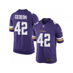 Men's Nike Minnesota Vikings #42 Ben Gedeon Limited Purple Team Color NFL Jersey