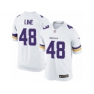 Men's Nike Minnesota Vikings #48 Zach Line Limited White NFL Jersey