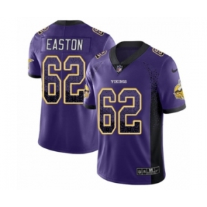 Men's Nike Minnesota Vikings #62 Nick Easton Limited Purple Rush Drift Fashion NFL Jersey