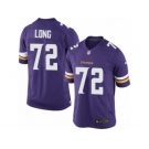 Men's Nike Minnesota Vikings #72 Jake Long Limited Purple Team Color NFL Jersey