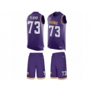 Men's Nike Minnesota Vikings #73 Sharrif Floyd Limited Purple Tank Top Suit NFL Jersey