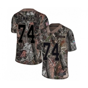 Men's Nike Minnesota Vikings #74 Mike Remmers Camo Rush Realtree Limited NFL Jersey