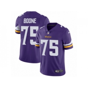 Men's Nike Minnesota Vikings #75 Alex Boone Vapor Untouchable Limited Purple Team Color NFL Jersey