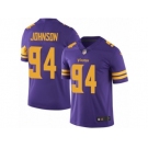 Men's Nike Minnesota Vikings #94 Jaleel Johnson Limited Purple Rush NFL Jersey