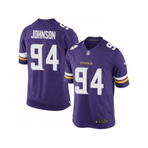 Men's Nike Minnesota Vikings #94 Jaleel Johnson Limited Purple Team Color NFL Jersey