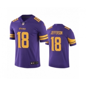 Minnesota Vikings #18 Justin Jefferson Color Rush Limited Purple Jersey