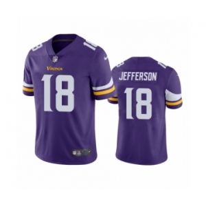 Minnesota Vikings #18 Justin Jefferson Purple 2020 NFL Draft Vapor Limited Jersey