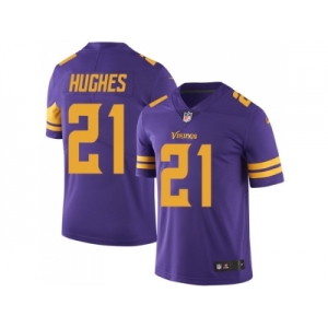 Nike Minnesota Vikings #21 Mike Hughes Purple Men Stitched NFL Limited Rush Jersey