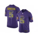 Nike Minnesota Vikings #5 Teddy Bridgewater Purple Team Color Men's Stitched NFL Limited Strobe Jersey