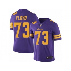 Nike Minnesota Vikings #73 Sharrif Floyd Purple Men's Stitched NFL Limited Rush Jersey