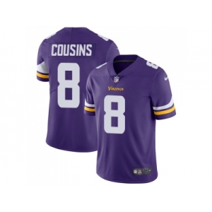 Nike Minnesota Vikings #8 Kirk Cousins Purple Team Color Men Stitched NFL Vapor Untouchable Limited Jersey