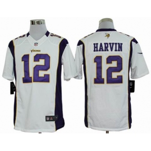 nike nfl jerseys minnesota vikings #12 harvin white[nike limited]