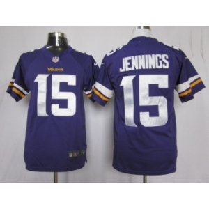 nike nfl jerseys minnesota vikings #15 jennings purple[new nike limited]