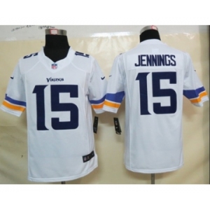 nike nfl jerseys minnesota vikings #15 jennings white[new nike limited]