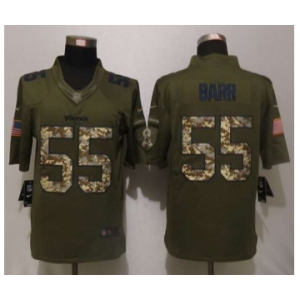 nike nfl jerseys minnesota vikings #55 barr army green[nike Limited Salute To Service]