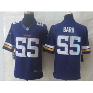 nike nfl jerseys minnesota vikings #55 barr purple[nike limited]