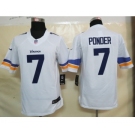 nike nfl jerseys minnesota vikings #7 christian ponder white[new nike limited]