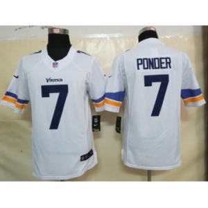 nike nfl jerseys minnesota vikings #7 christian ponder white[new nike limited]