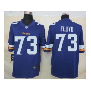 nike nfl jerseys minnesota vikings #73 floyd purple[nike limited]