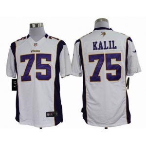 nike nfl jerseys minnesota vikings #75 kalil white[nike limited]