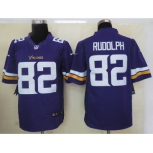 nike nfl jerseys minnesota vikings #82 rudolph purple[new nike limited][rudolph]