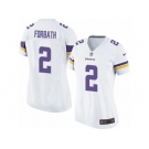 Women Nike Minnesota Vikings #2 Kai Forbath Game White NFL Jersey