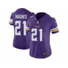 Women Nike Minnesota Vikings #21 Mike Hughes Purple Team Color Stitched NFL Vapor Untouchable Limited Jersey