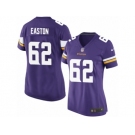 Women Nike Minnesota Vikings #62 Nick Easton Game Purple Team Color NFL Jersey