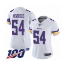 Women's Minnesota Vikings #54 Eric Kendricks White Vapor Untouchable Limited Player 100th Season Football Jersey