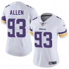 Women's Minnesota Vikings #93 Jonathan Allen White 2025 Vapor Untouchable Limited Stitched Jersey