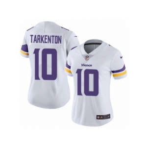 Women's Nike Minnesota Vikings #10 Fran Tarkenton Vapor Untouchable Limited White NFL Jersey