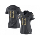 Women's Nike Minnesota Vikings #11 Laquon Treadwell Limited Black 2016 Salute to Service NFL Jersey