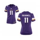 Women's Nike Minnesota Vikings #11 Laquon Treadwell Purple Team Color NFL Jersey