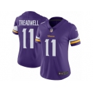 Women's Nike Minnesota Vikings #11 Laquon Treadwell Vapor Untouchable Limited Purple Team Color NFL Jersey