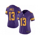 Women's Nike Minnesota Vikings #13 Shaun Hill Limited Purple Rush NFL Jersey