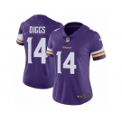 Women's Nike Minnesota Vikings #14 Stefon Diggs Vapor Untouchable Limited Purple Team Color NFL Jersey