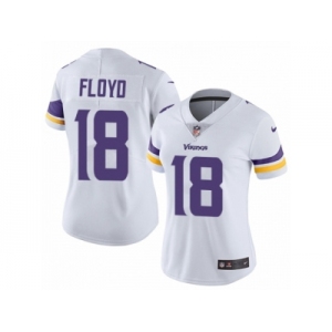 Women's Nike Minnesota Vikings #18 Michael Floyd Vapor Untouchable Limited White NFL Jersey