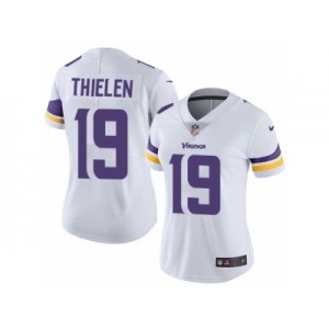 Women's Nike Minnesota Vikings #19 Adam Thielen Vapor Untouchable Limited White NFL Jersey