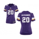 Women's Nike Minnesota Vikings #20 Mackensie Alexander Purple Team Color NFL Jersey